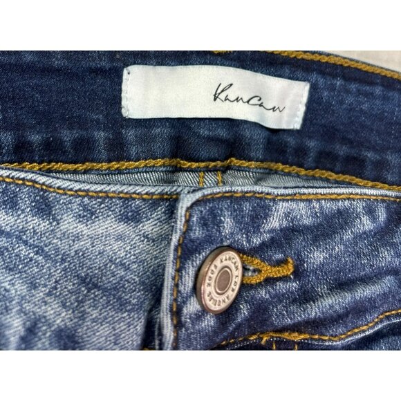 KanCan Destructed Cuffed Skinny Jeans Size 14 Distressed Destroyed Holes - Picture 7 of 8